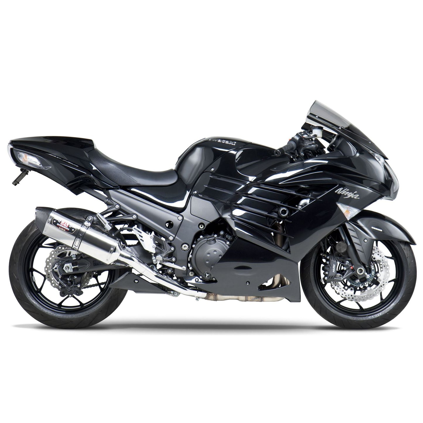 Yoshimura R-77 Race Exhaust Slip-On SS-SS-CF Dual 1414020520_6297