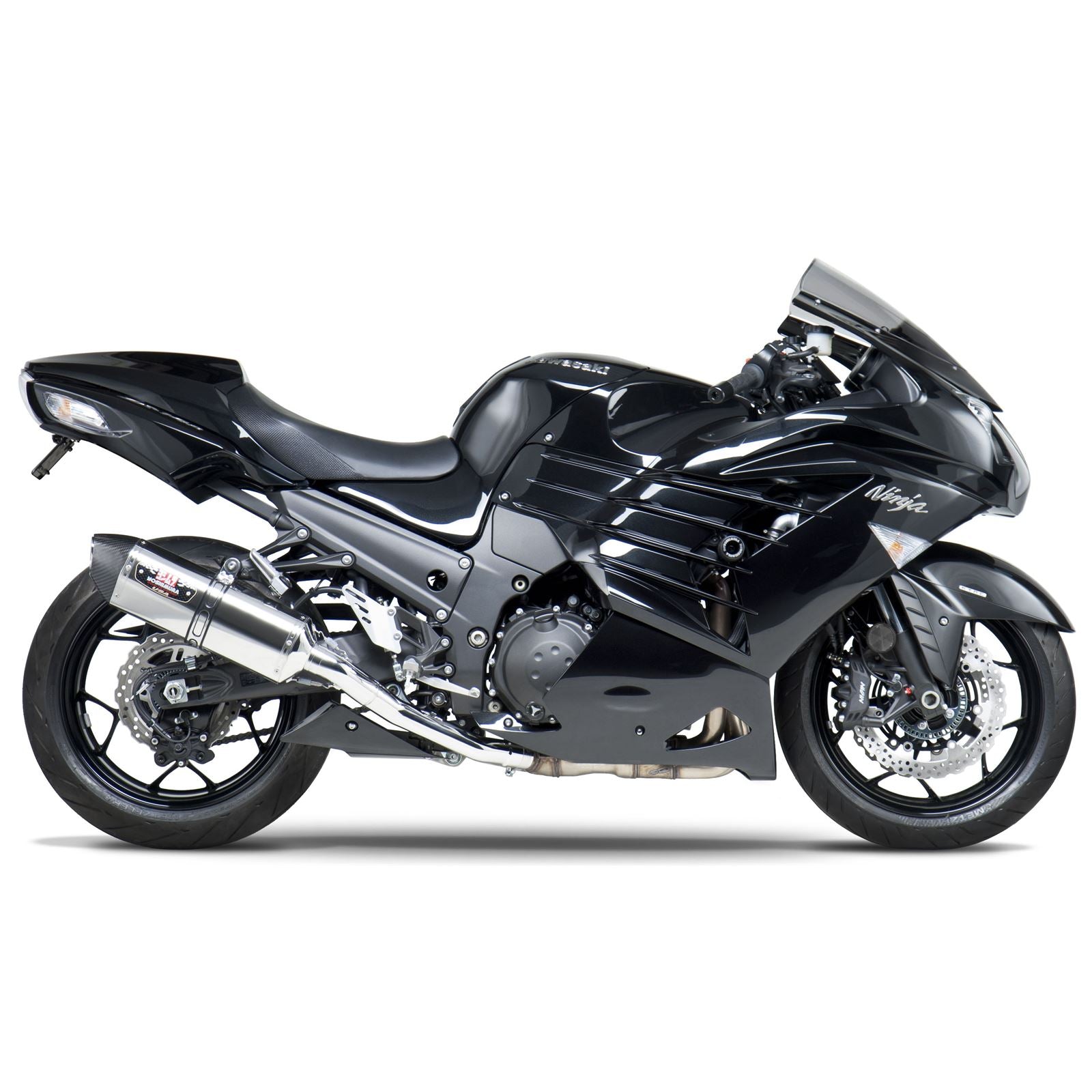 Yoshimura R-77 Race Exhaust Slip-On SS-SS-CF Dual 1414020520_6297