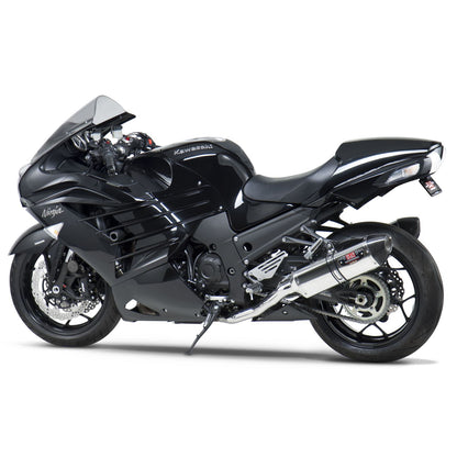 Yoshimura R-77 Race Exhaust Slip-On SS-SS-CF Dual 1414020520_6298