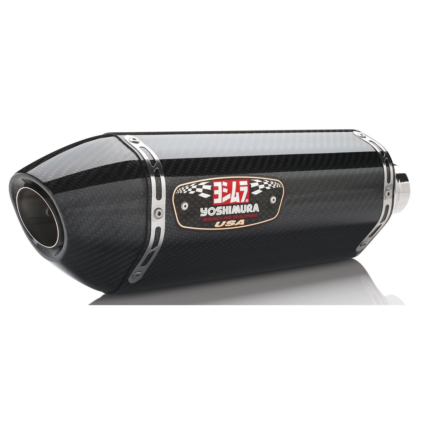 Yoshimura R-77 Signature Exhaust Slip-On SS-CF-CF 11600E0220_6346