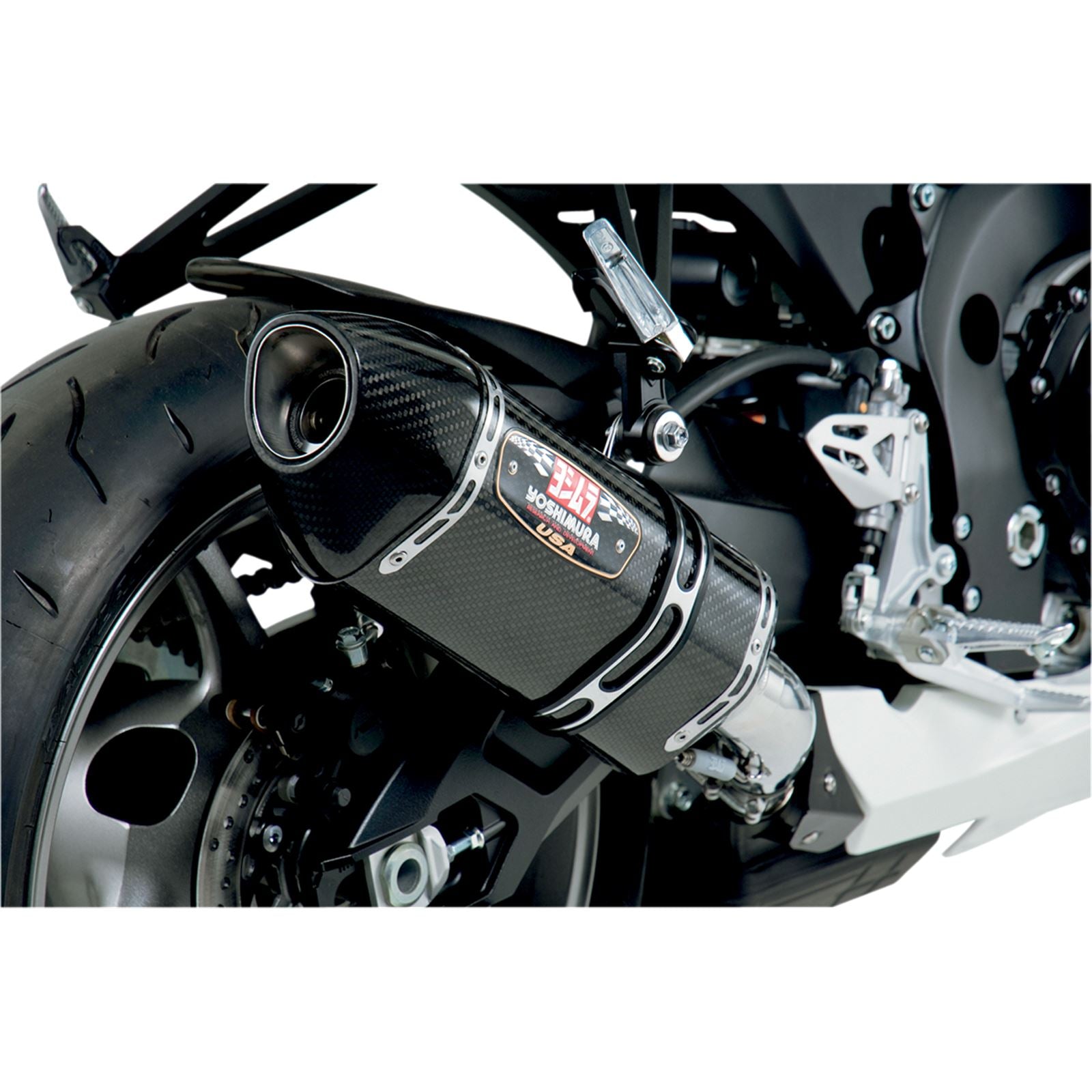 Yoshimura R-77 Street Exhaust Slip-On SS-CF-CF 1160020220_500564