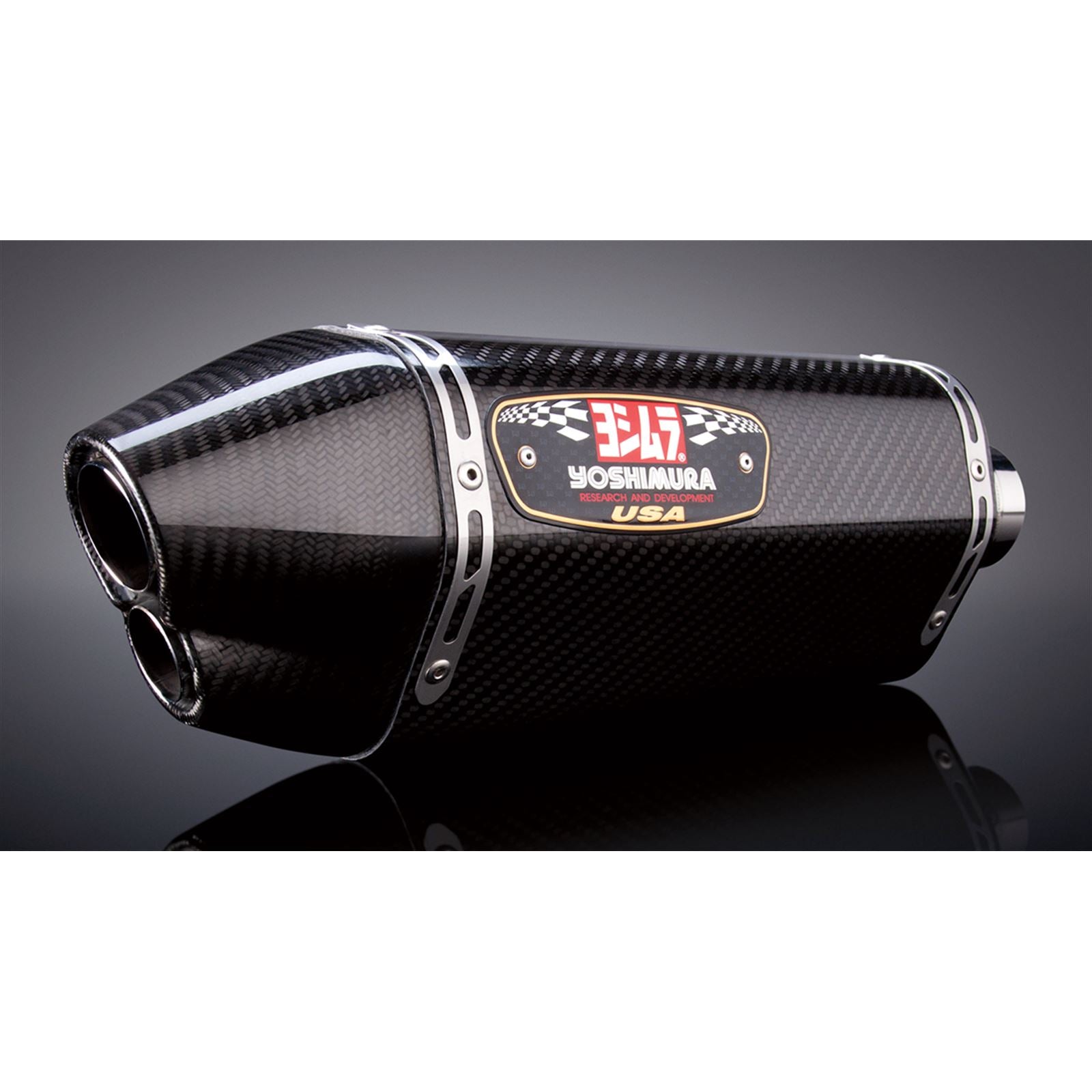 Yoshimura R-77D Street Exhaust Slip-On SS-CF-CF [MPN: 1160023220]_500566
