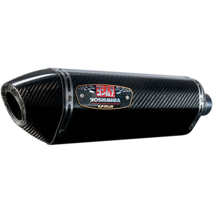 Yoshimura R-77 Signature Exhaust Slip-On SS-CF-CF Dual 11210E0220_500584