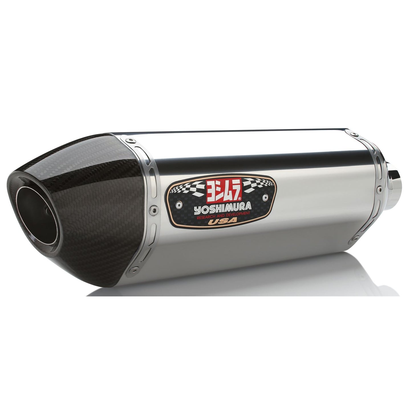 Yoshimura R-77 Street Exhaust Slip-On SS-SS-CF Dual 1121205_6428