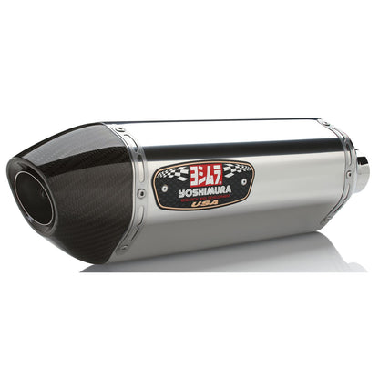 Yoshimura R-77 Street Exhaust Slip-On SS-SS-CF Dual 1121205_6428