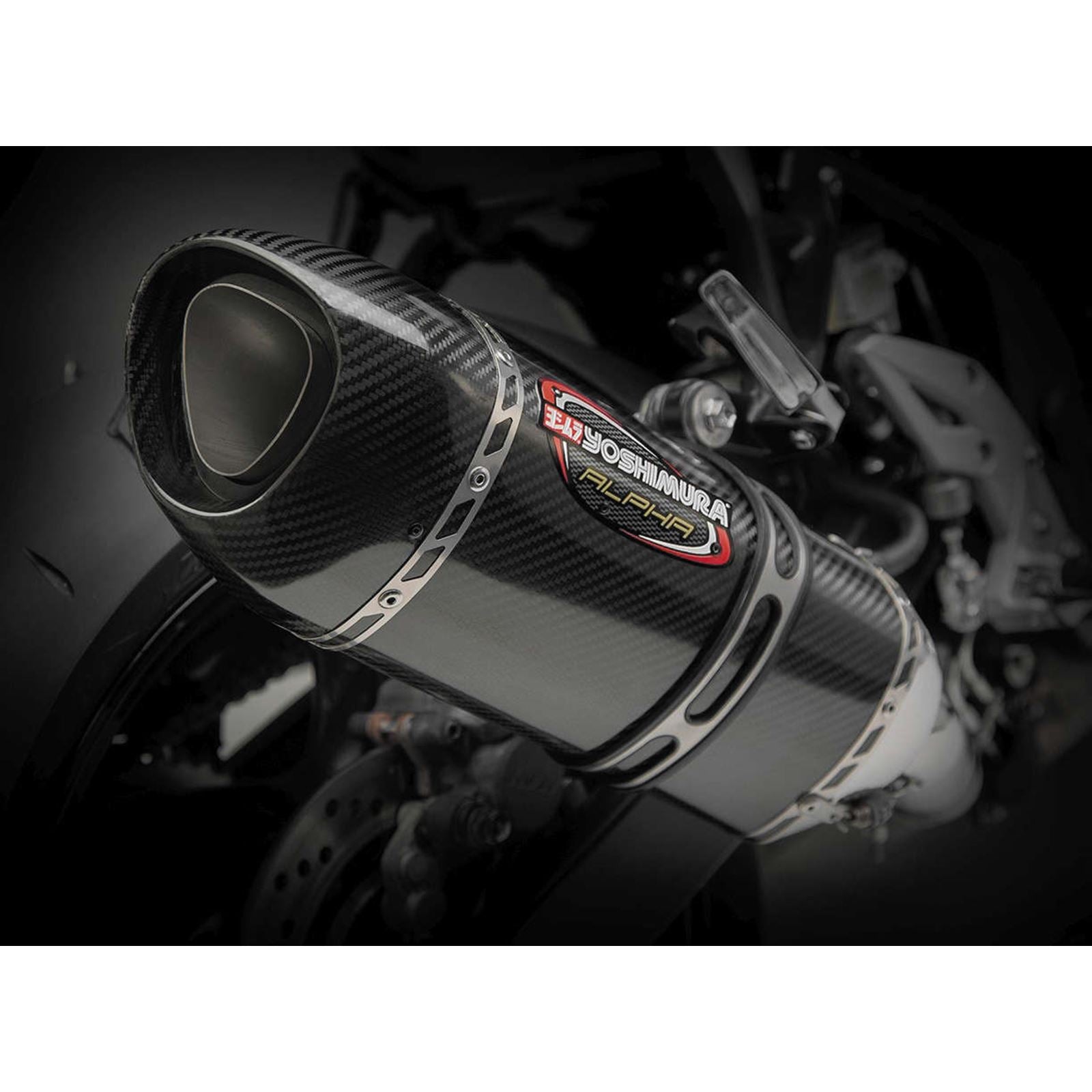 Yoshimura Alpha Signature Slip-On Exhaust SS-CF-CF 13141EM220_6501