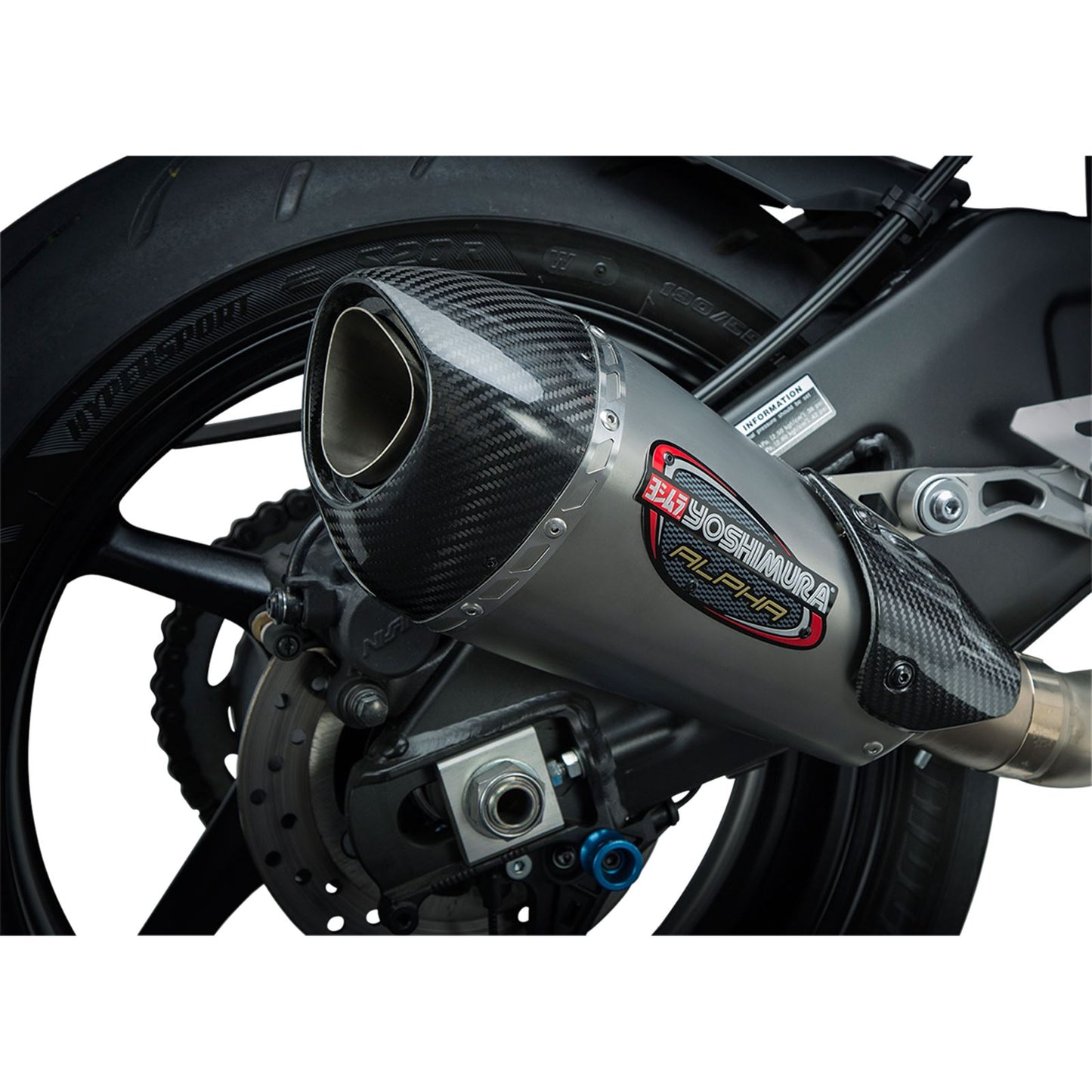 Yoshimura Alpha-T Street Slip-On Exhaust SS-SS-CF Works 13100BP520_500752
