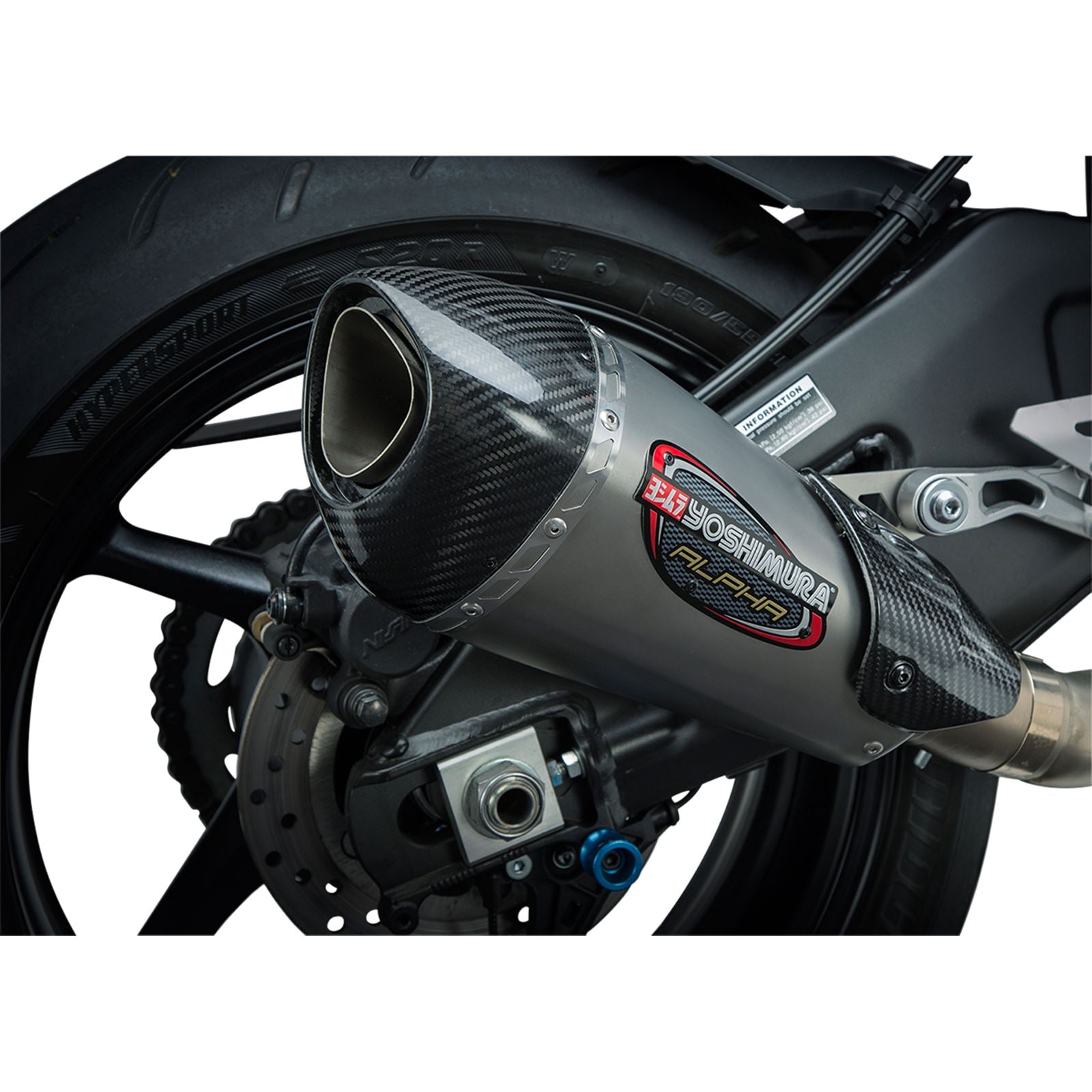 Yoshimura Alpha-T Street Slip-On Exhaust SS-SS-CF Works 13100BP520_500752