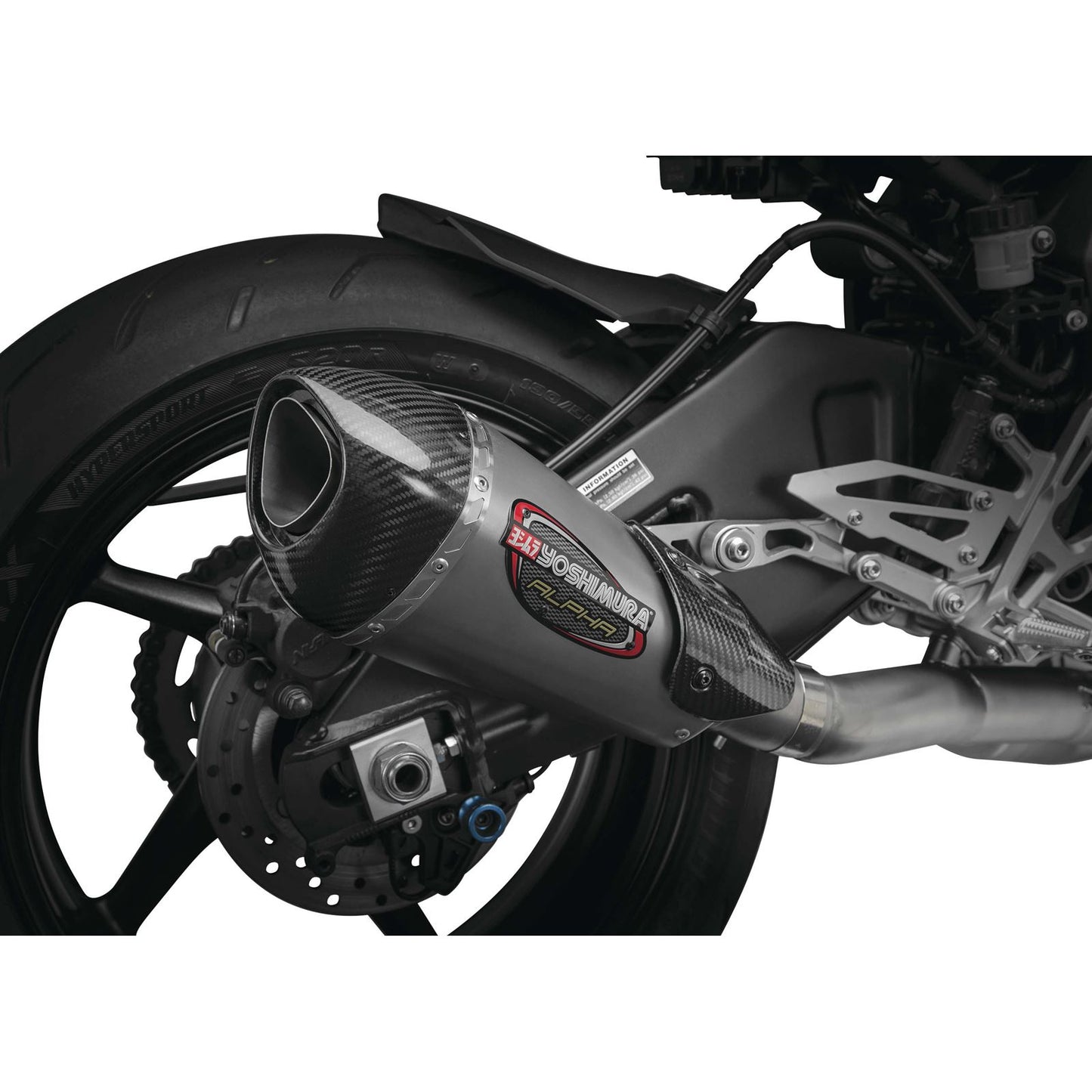 Yoshimura Alpha-T Race Exhaust 3-Quarter Slip-On SS-SS-CF Works 13100CP520_6535