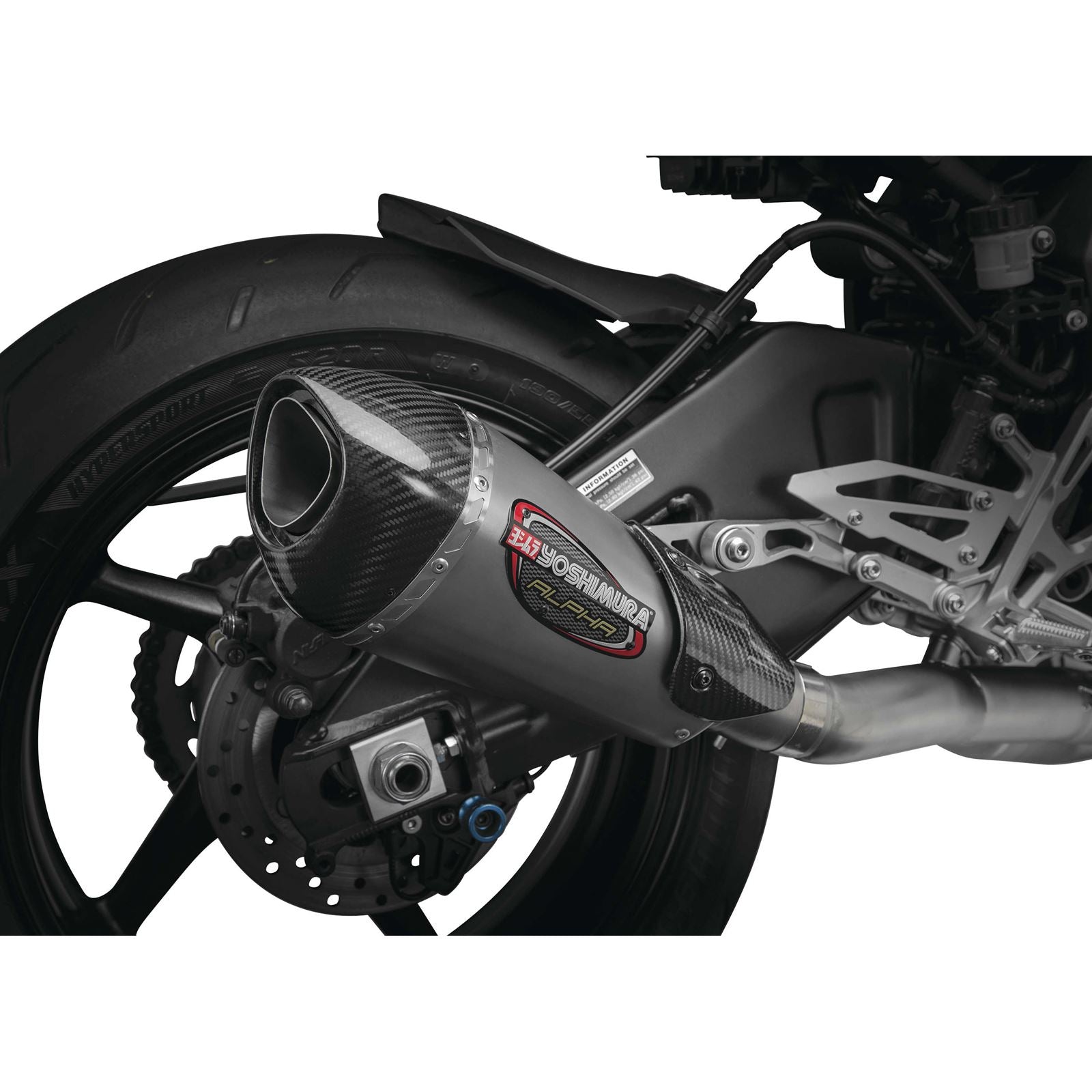 Yoshimura Alpha-T Race Exhaust 3-Quarter Slip-On SS-SS-CF Works 13100CP520_6535