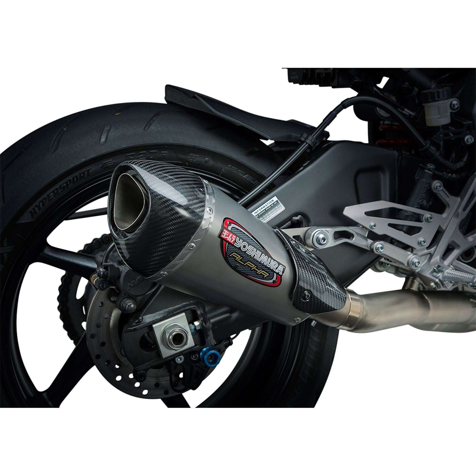 Yoshimura Alpha-T Race Exhaust 3-Quarter Slip-On SS-SS-CF Works 13100CP520_500395