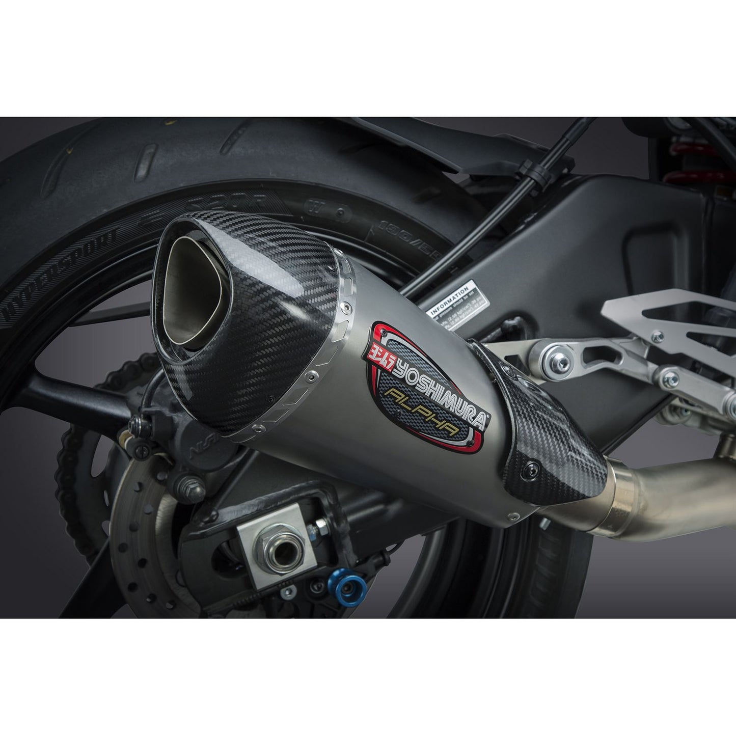 Yoshimura Alpha-T Race Exhaust 3-Quarter Slip-On SS-SS-CF Works 13100CP520_6538