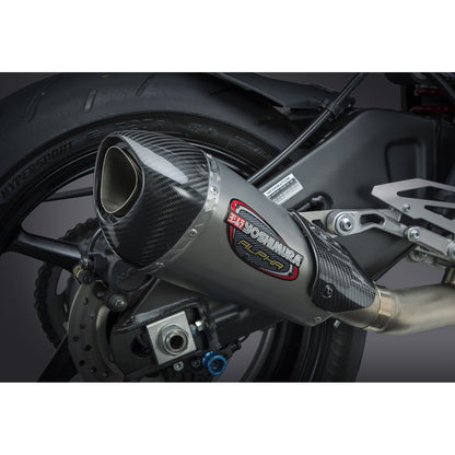 Yoshimura Alpha-T Race Exhaust 3-Quarter Slip-On SS-SS-CF Works 13100CP520_6538