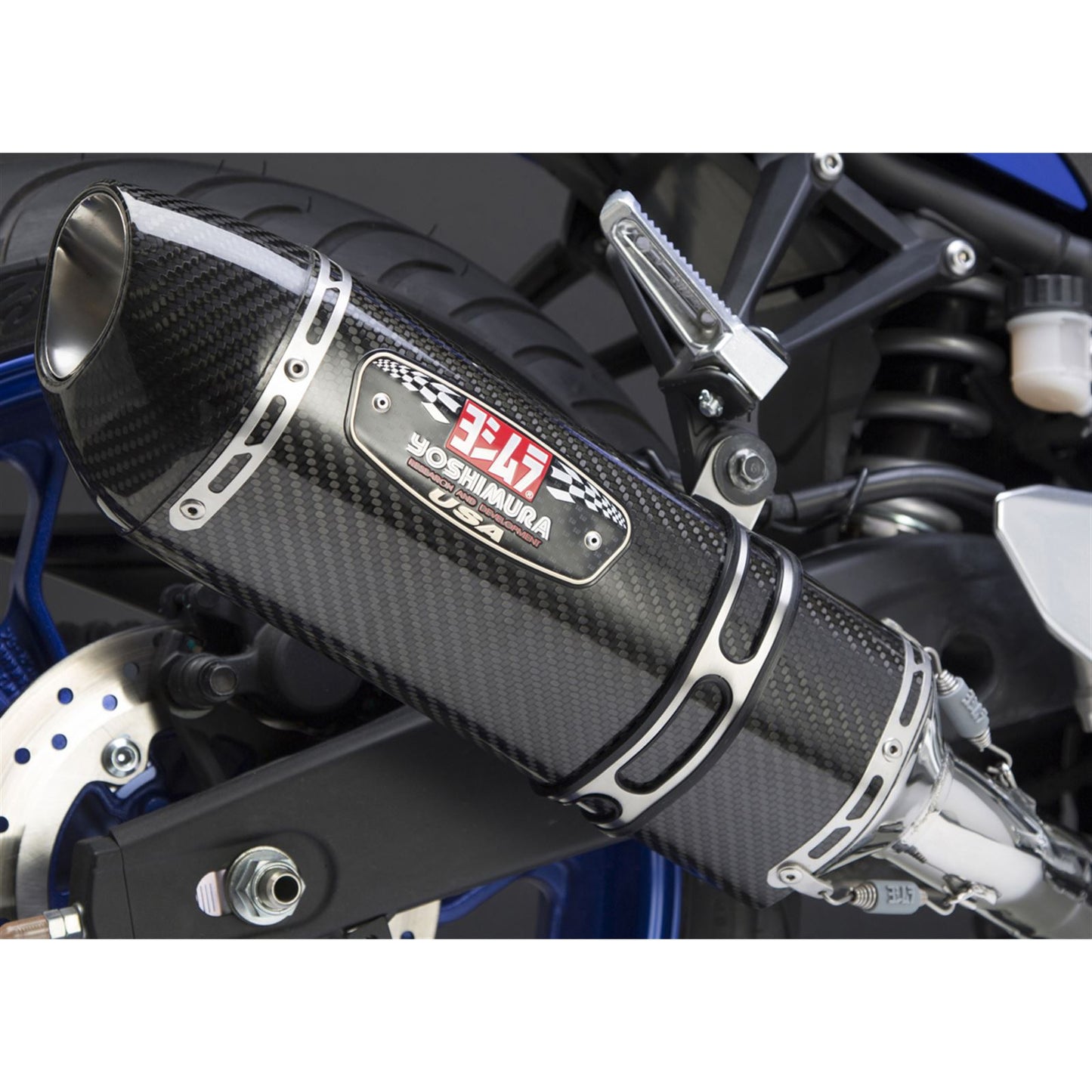 Yoshimura R-77 Race Exhaust Full-System SS-CF-CF 133200J220_6697