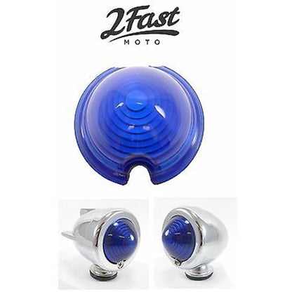 2FastMoto Blue Lens for Bullet Zeppelin Custom Light Blinker  2fm-m103b_650931