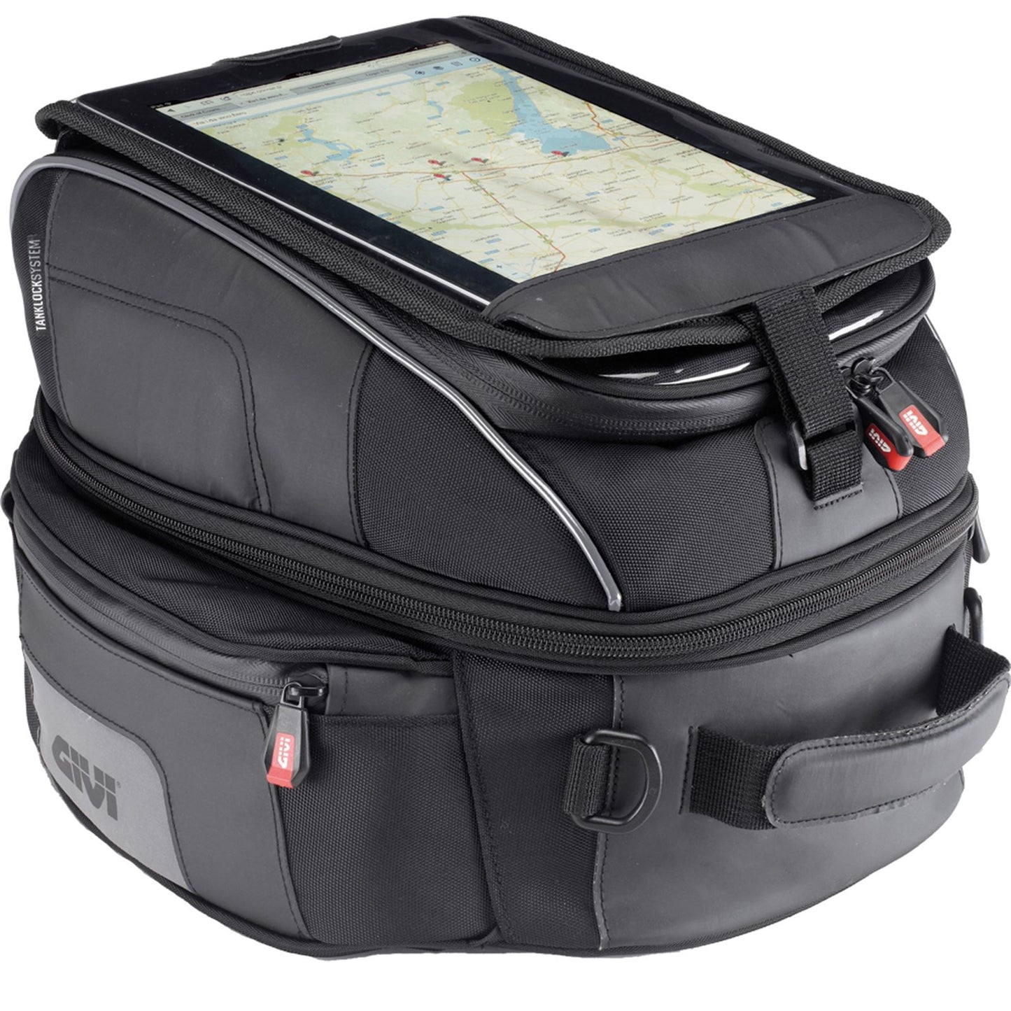 Givi Tanklock Tankbag 25 Liter 9.8x13.0x9.0-11.0" XS306_9307