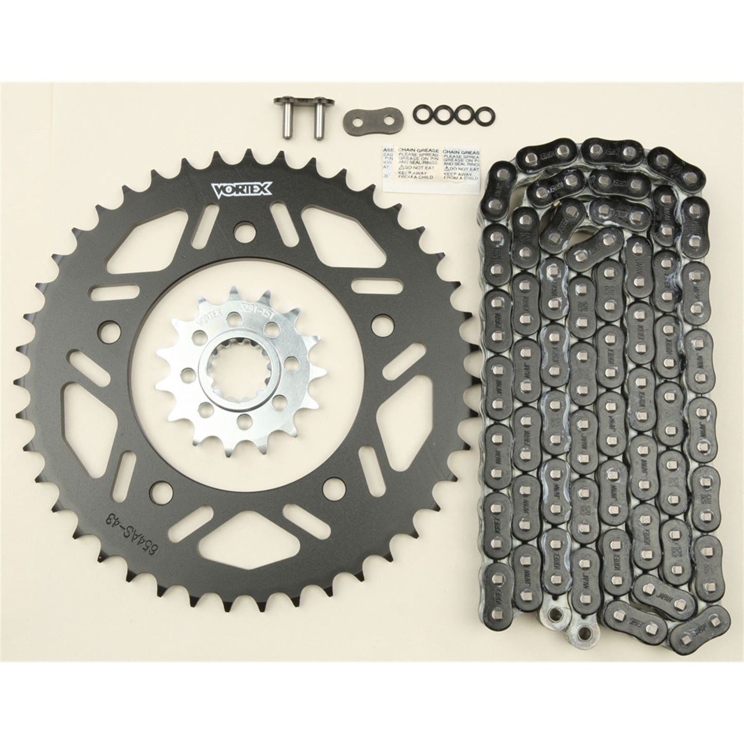 Vortex Sprocket/Chain Kit Black CK6377_9719