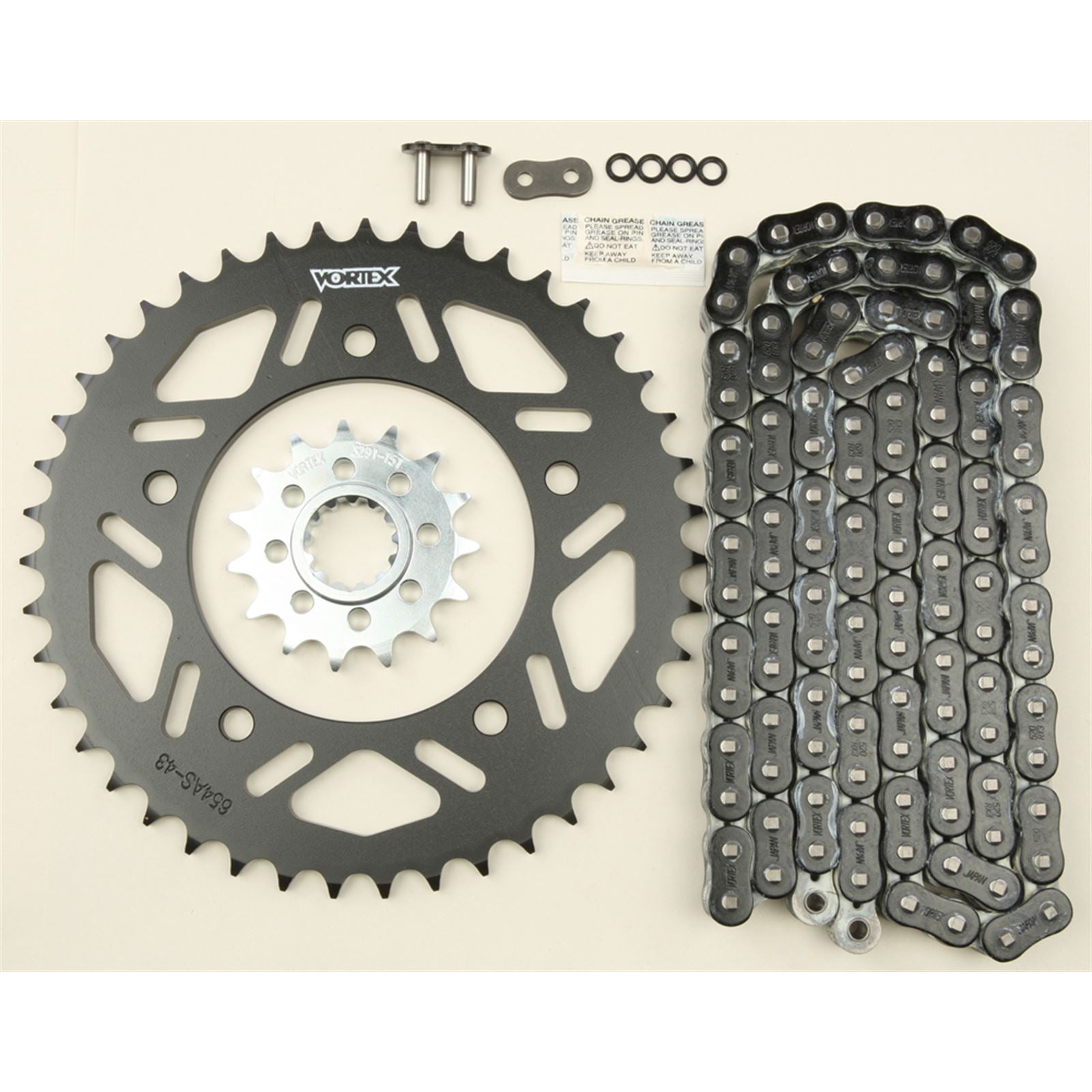 Vortex Sprocket/Chain Kit Black CK6377_9719