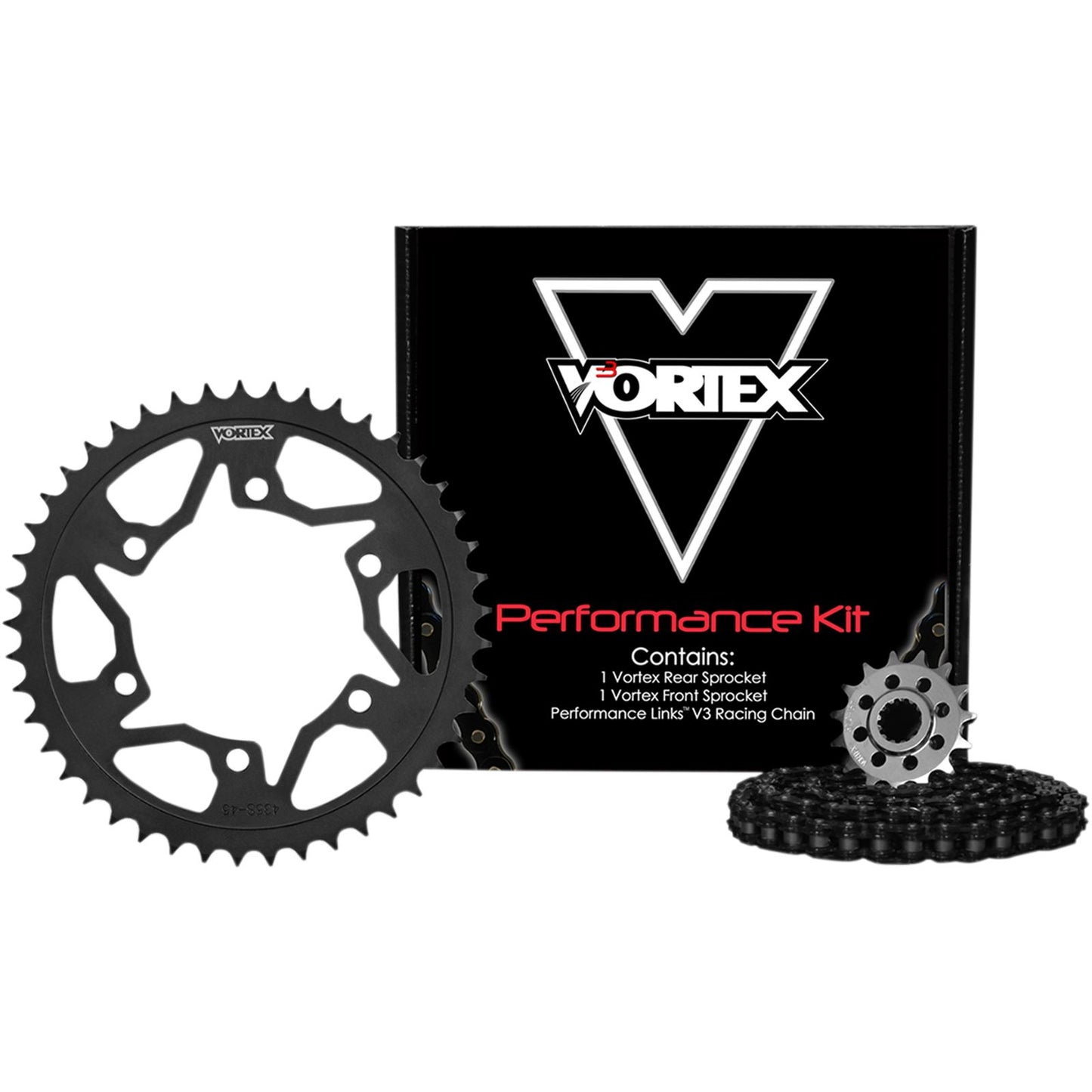Vortex Sprocket/Chain Kit Black CK6377_492643