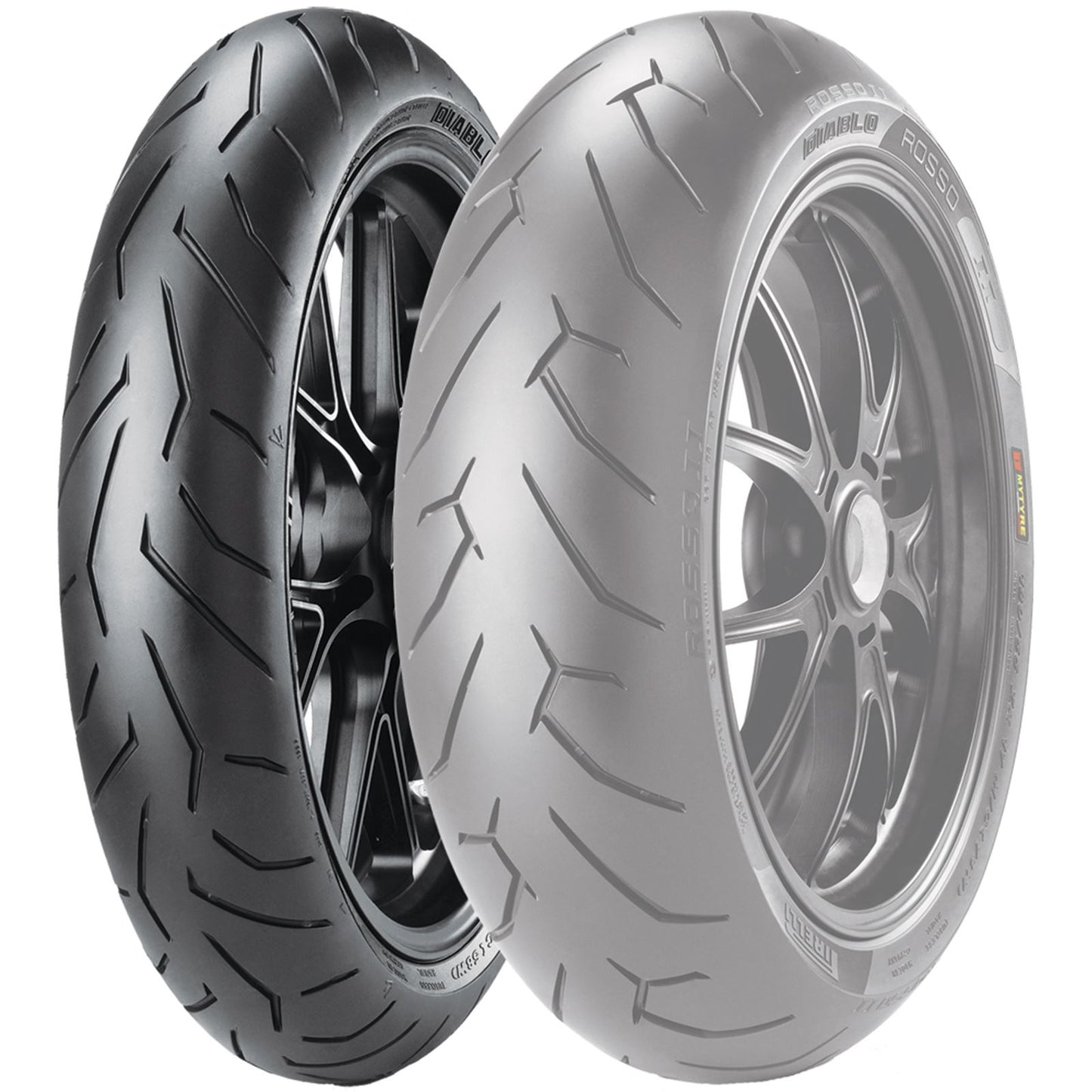 Pirelli - Powersports Tire Diablo  Rosso  2 Front 120/70ZR17 (58W) Radial 2148800_10156