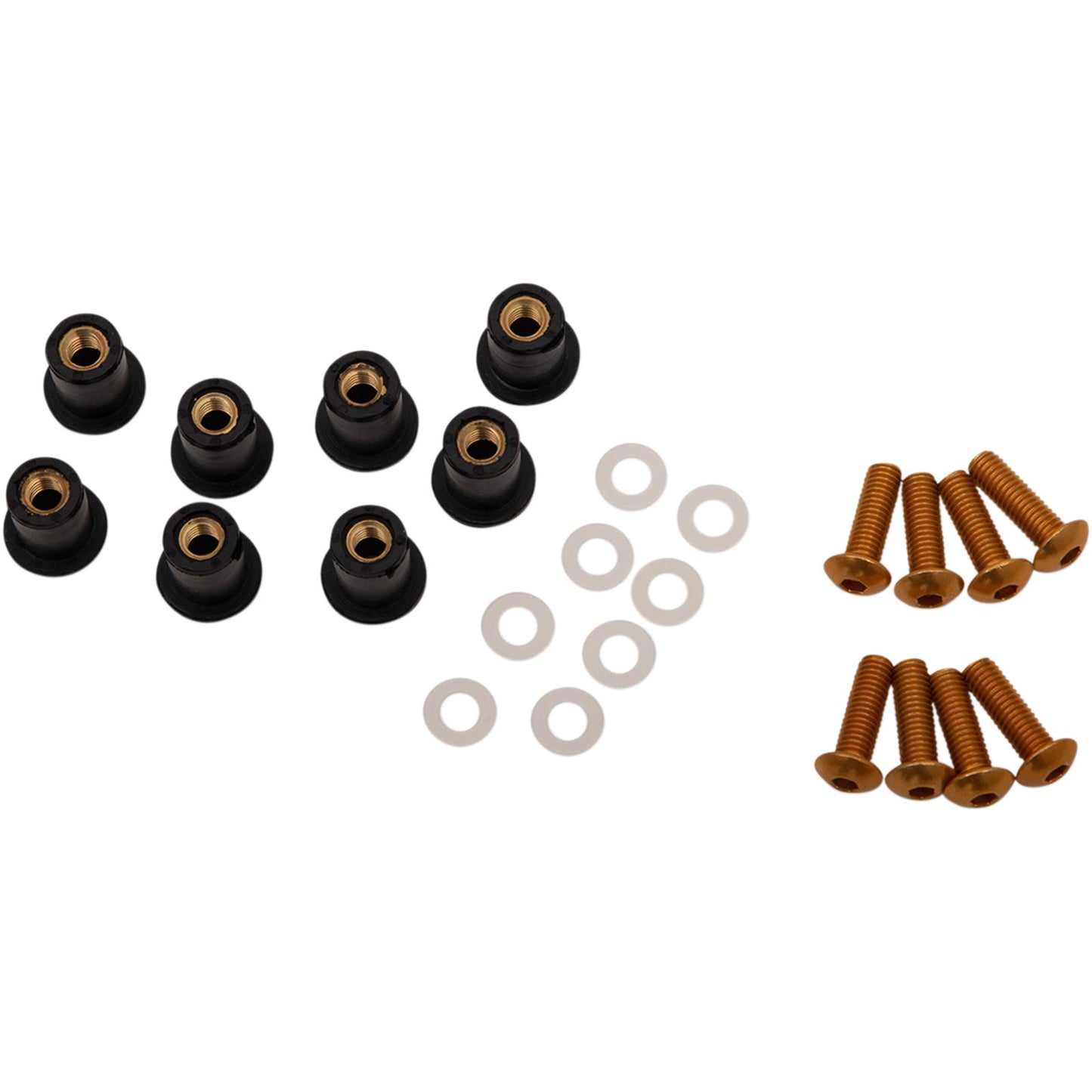 Puig Windscreen Screw Kit Well Nut - Gold 0957G_461656
