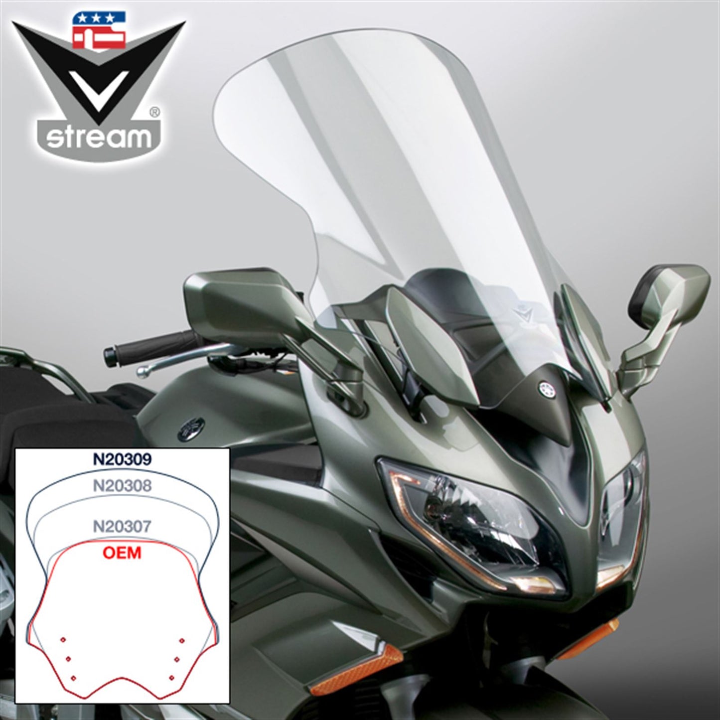 National Cycle VStream Touring Windscreen Clear N20309_11857