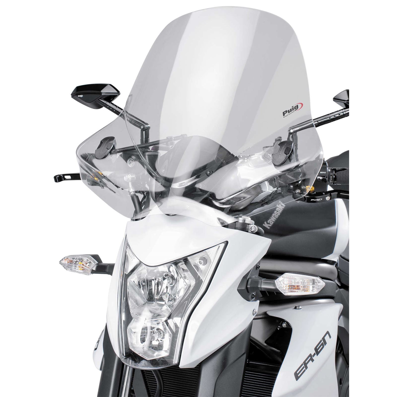 Puig Windscreen Touring II Bar Mount Clear 5267W_12064