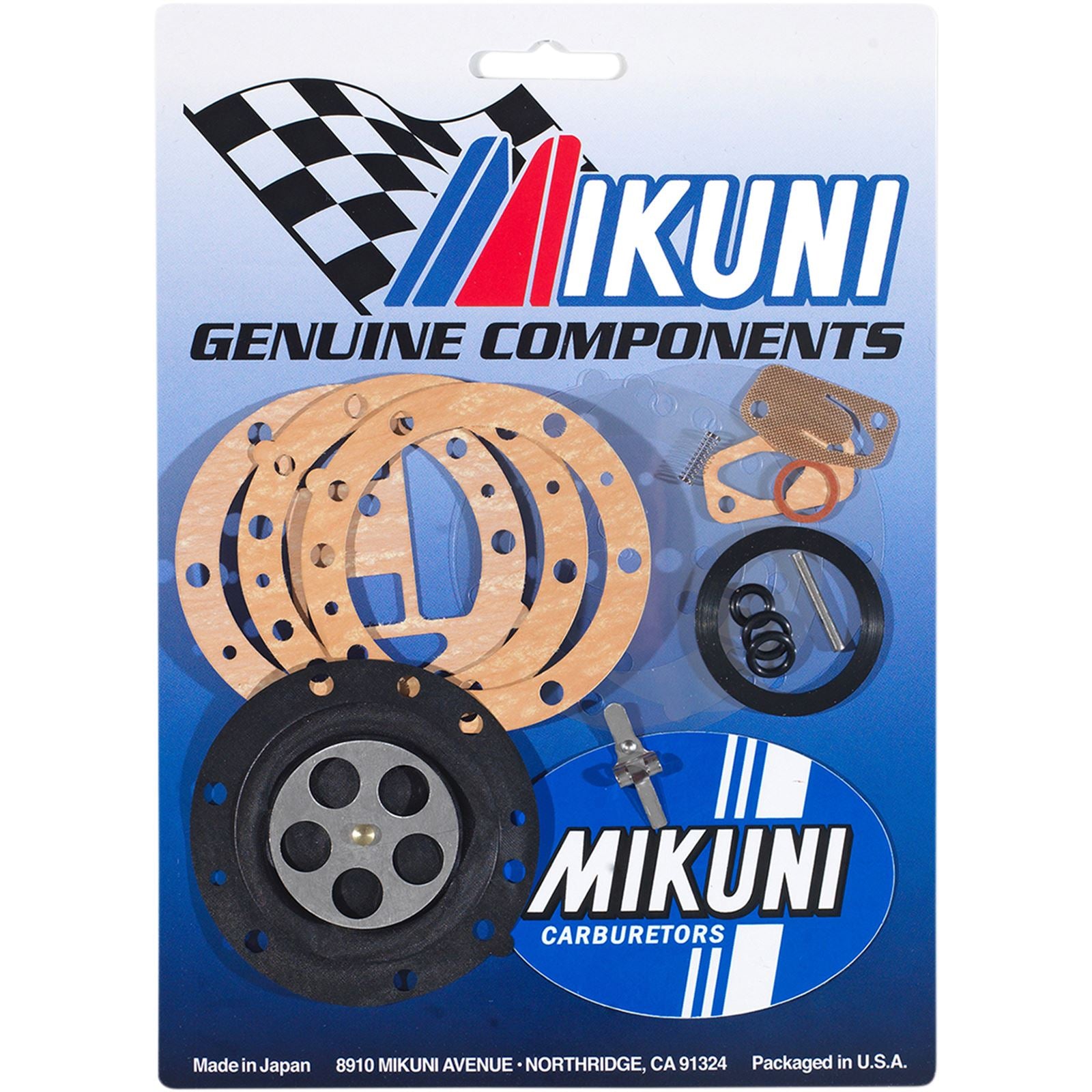 Mikuni Carburetor/Fuel Pump Rebuild Kit BN34 38 44mm with Round Pump [MPN: MK-BN38/44]_429536