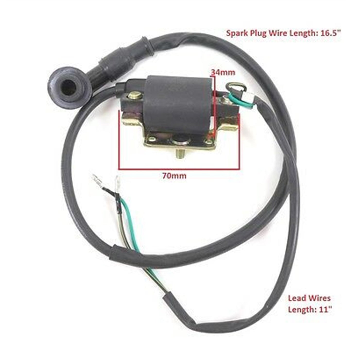 2FastMoto 12 Volt Ignition Coil for CDI for Honda C70 Passport Moped Scooter 30500-gb4-003_1153656