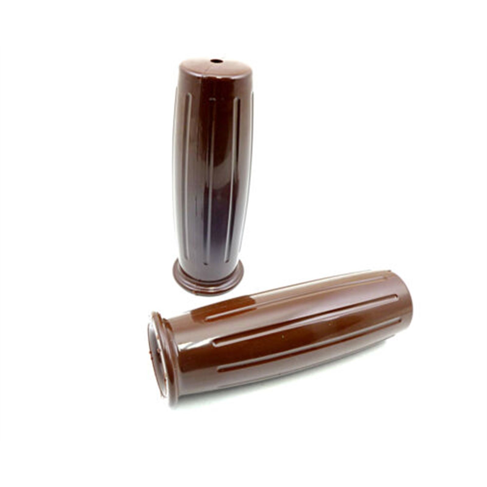 2FastMoto 7/8" Retro Style Barrel Grips Brown For Motorcycles  42-56587_630705