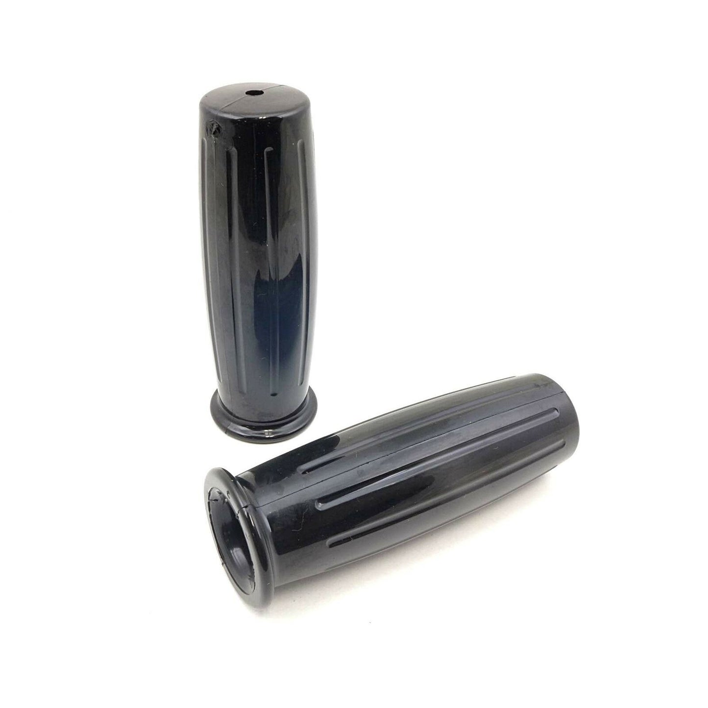 2FastMoto 7/8" Retro Style Barrel Grips - Black 42-56580_630417