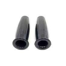 2FastMoto 7/8" Retro Style Barrel Grips - Black 42-56580_630418