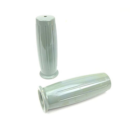 2FastMoto 1" Retro Style Barrel Grips - Gray  42-56592_630404