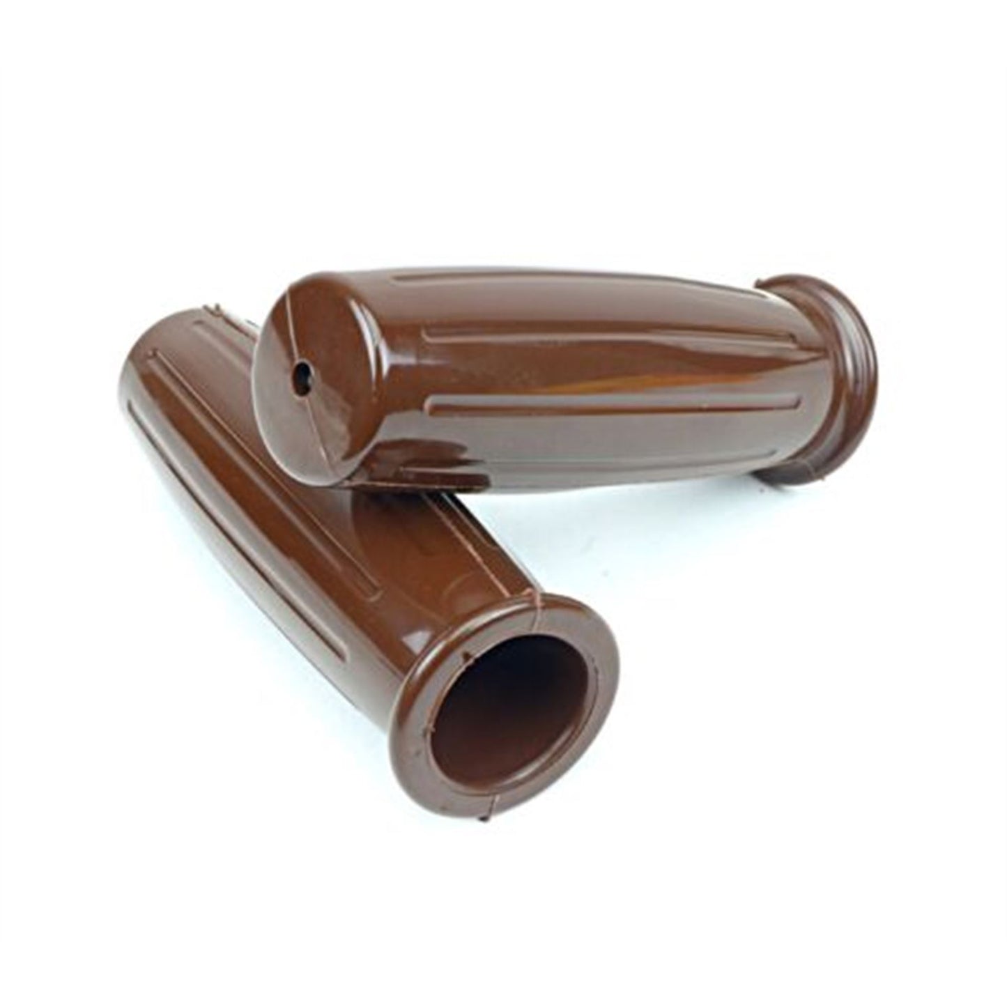 2FastMoto 1" Retro Style Barrel Grips Brown For Motorcycle ATV 42-56597_646019