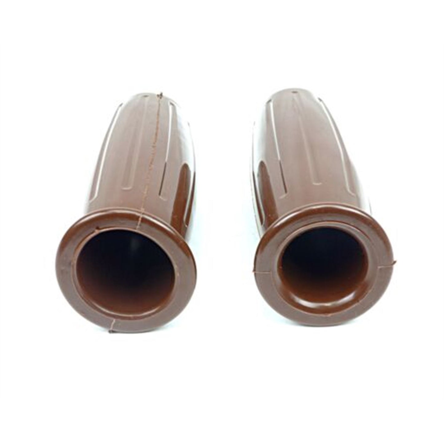 2FastMoto 1" Retro Style Barrel Grips Brown For Motorcycle ATV 42-56597_645968