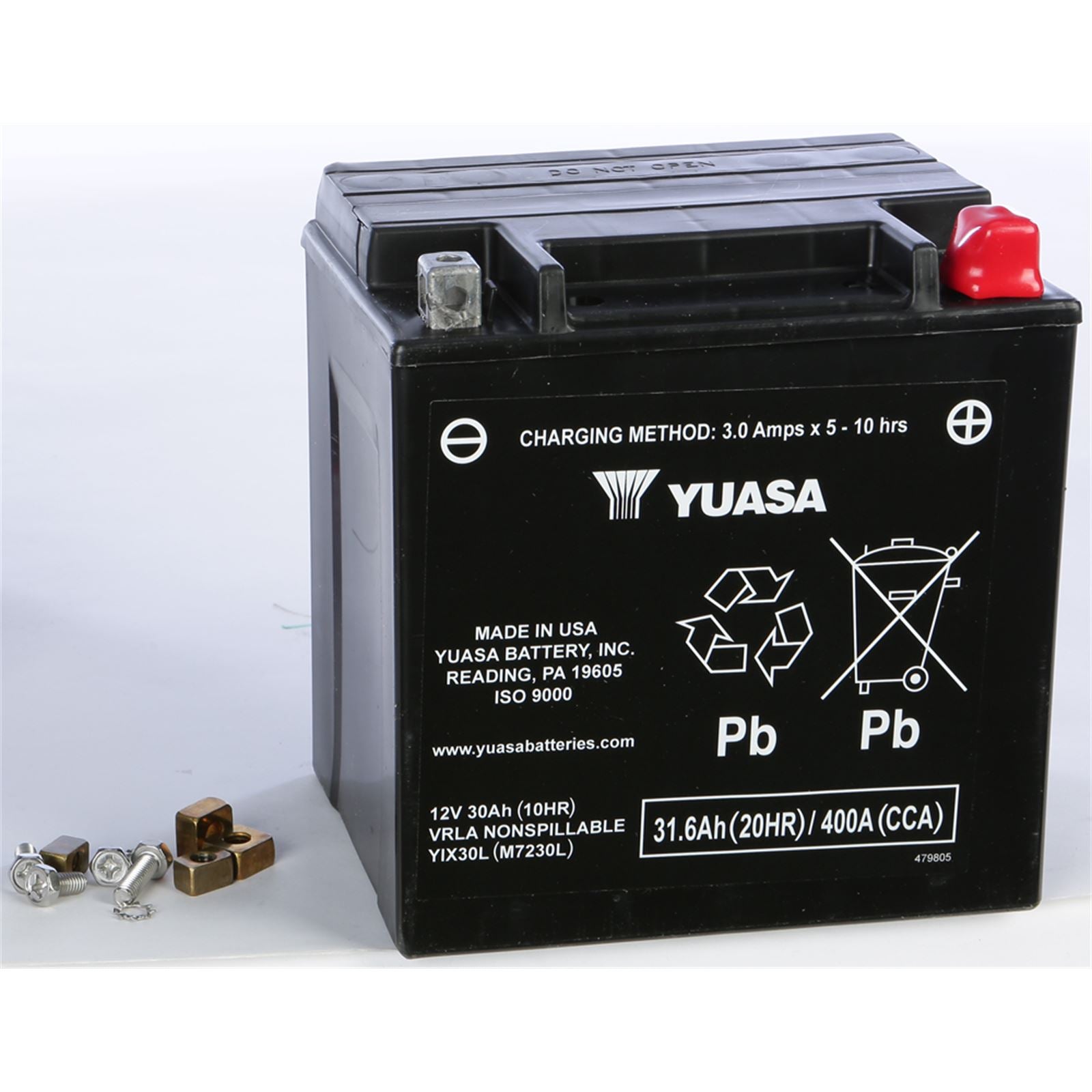 Yuasa Battery YIX30L Sealed Factory Activated YUAM7230L P105_14535