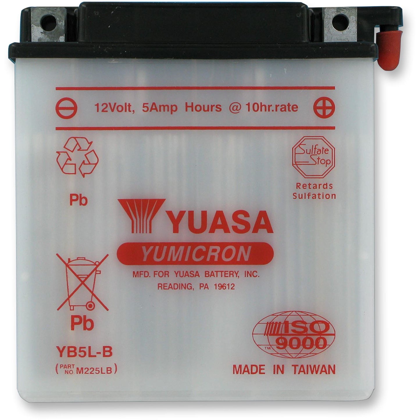 Yuasa Battery YB5L-B Conventional electrolyte Sold Separately YUAM225LB_501517