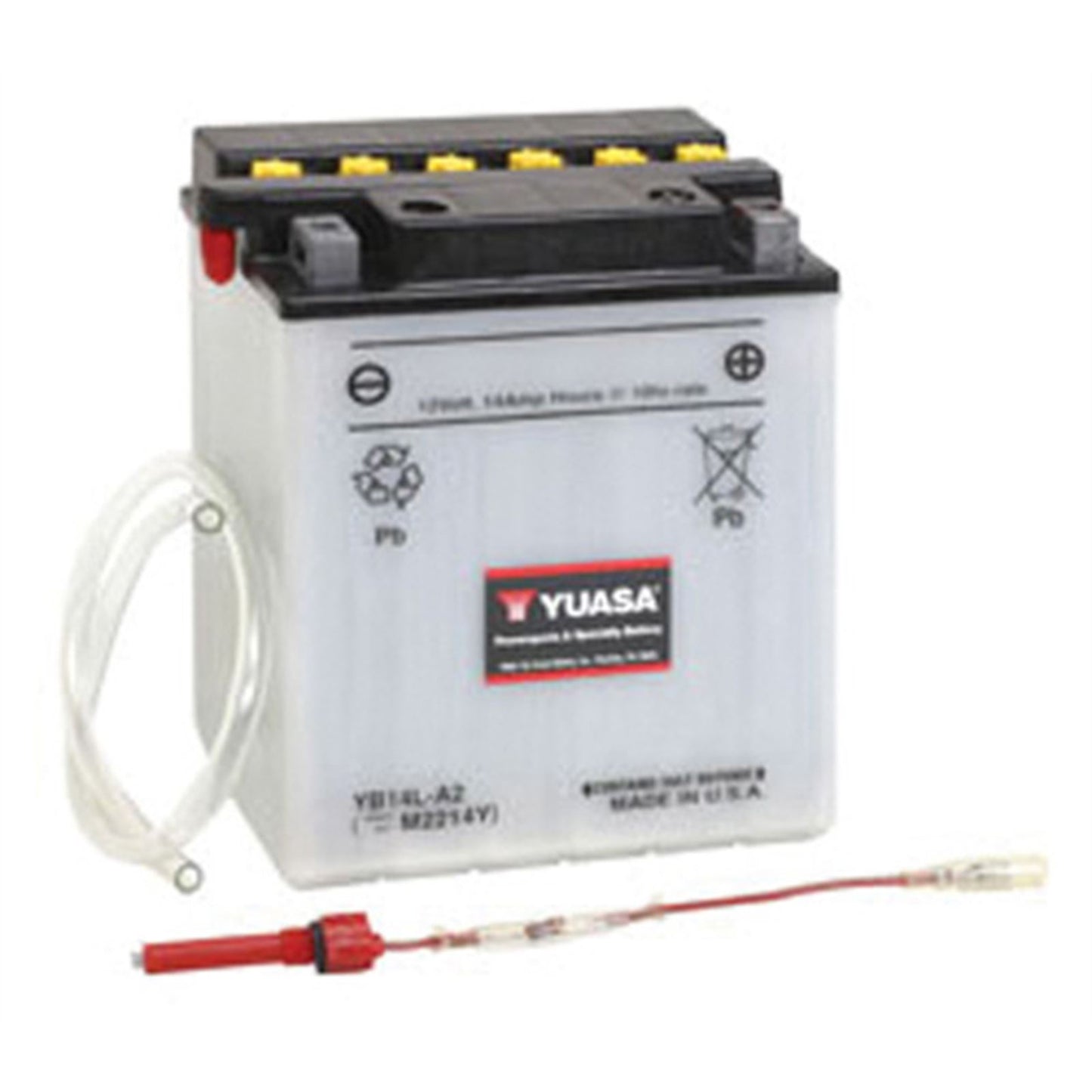 Yuasa Battery YB14L-A2 Conventional electrolyte Sold Separately YUAM2214Y_552980