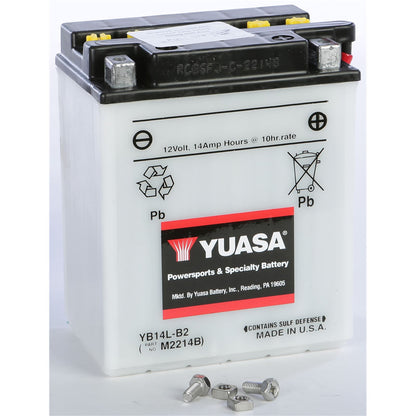 Yuasa Battery YB14L-B2 Conventional electrolyte Sold Separately YUAM2214B_14552