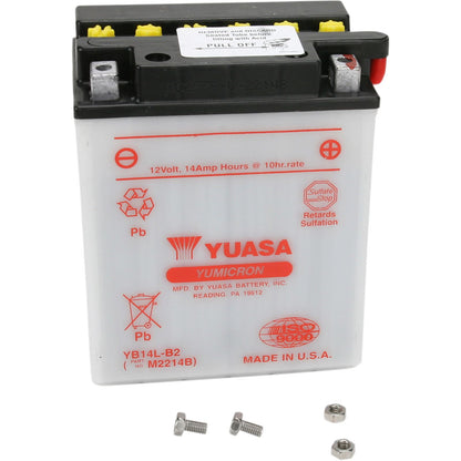Yuasa Battery YB14L-B2 Conventional electrolyte Sold Separately YUAM2214B_501491