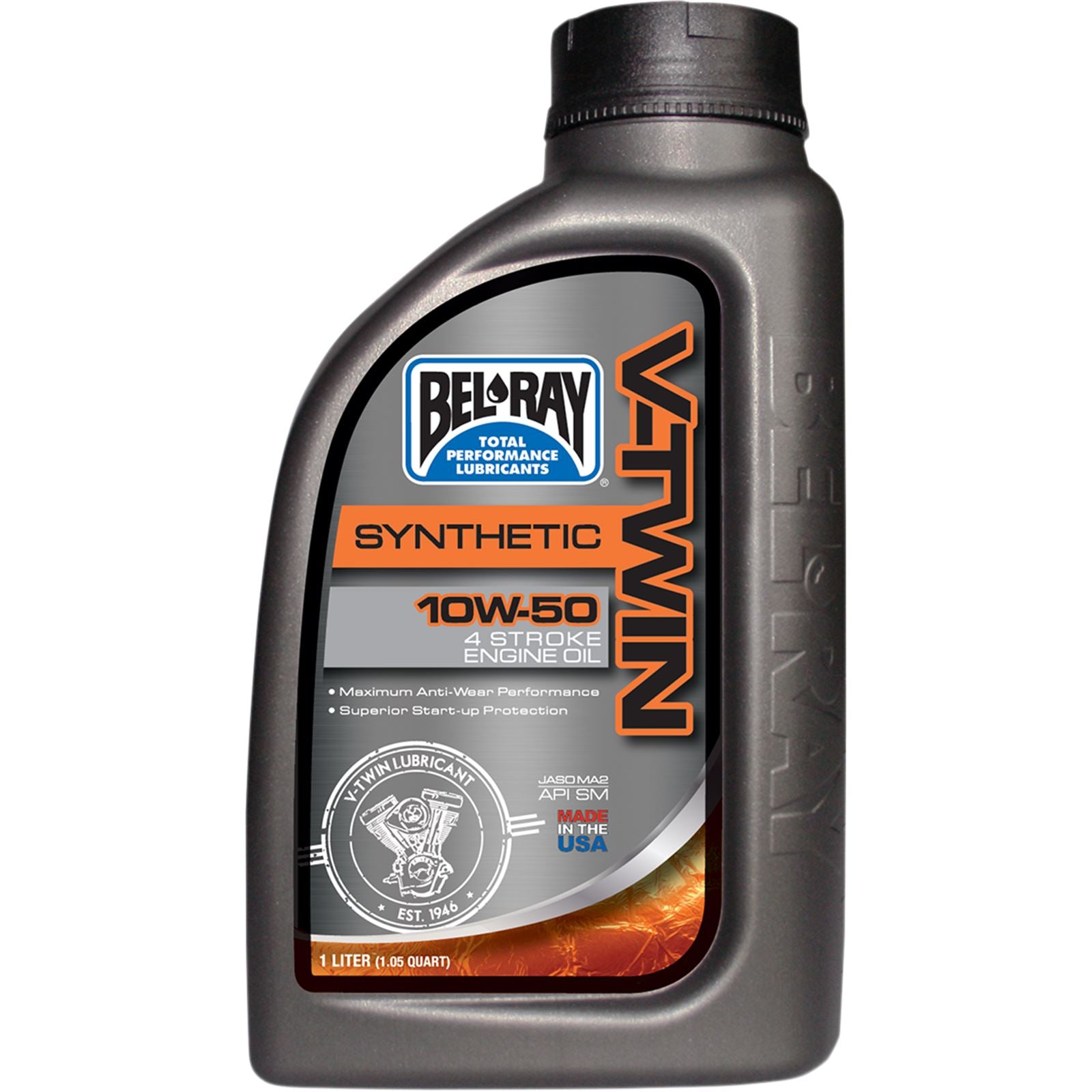 Bel-Ray V-Twin Synthetic Engine Oil 10W-50 - 1/Liter [MPN: 96915-BT1]_350710