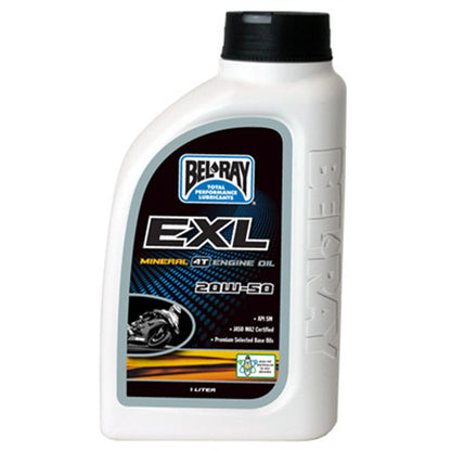 Bel-Ray EXL Mineral 4T Engine Oil 20W-50 - 1/Liter [MPN: 99100-B1LW]_14621