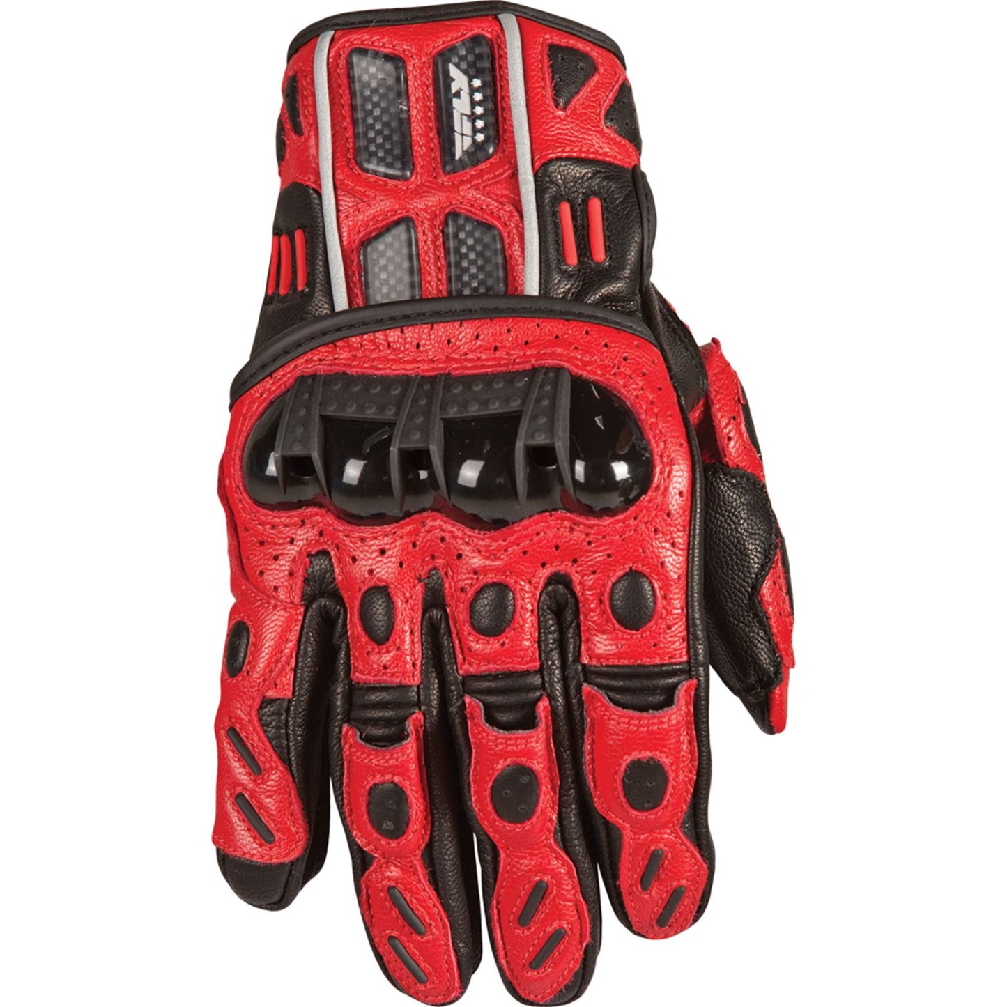 Fly Racing Street FL1 Street Riding Gloves Armored Knuckle - Red - 2XL #5884 476-2021~6_14849