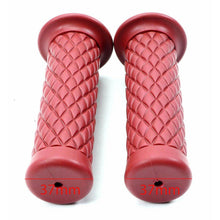 2FastMoto Motorcycle Red Rubber Diamond Pattern Grips Pair for 1" Handlebar 01-23126dr_632538
