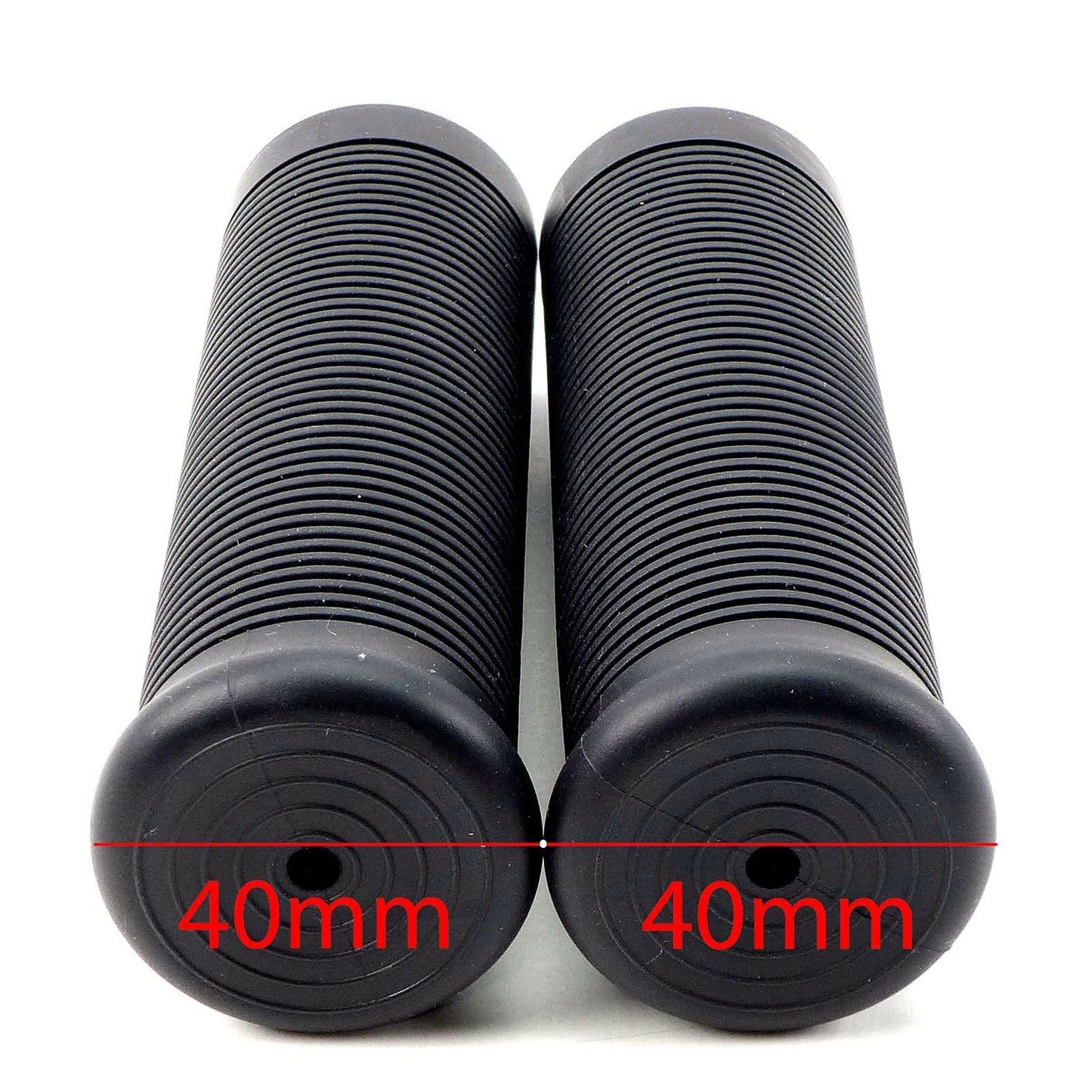2FastMoto Jackhammer Style 1" Handlebar Black Retro Motorcycle Grips 01-23156b_636885
