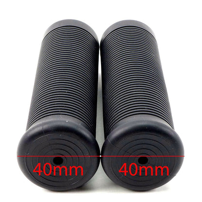 2FastMoto Jackhammer Style 1" Handlebar Black Retro Motorcycle Grips 01-23156b_636885