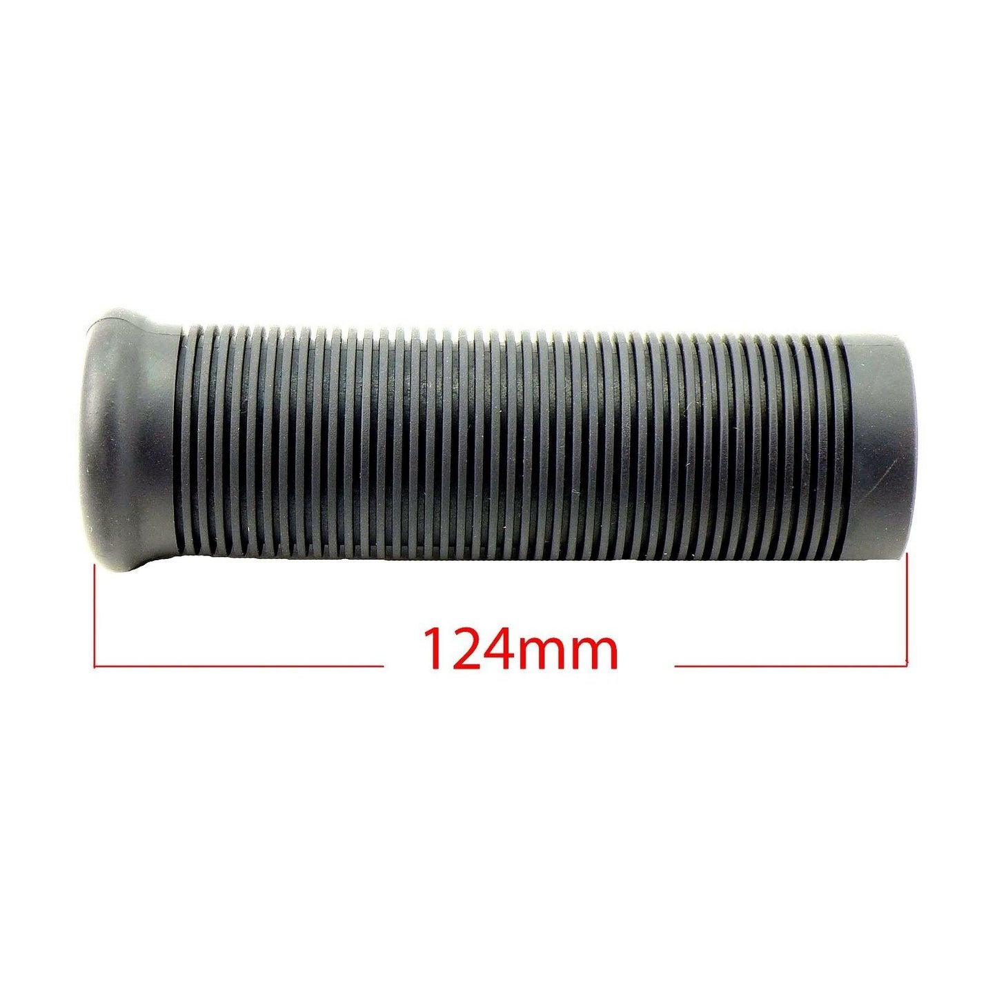 2FastMoto Jackhammer Style 1" Handlebar Black Retro Motorcycle Grips 01-23156b_636886