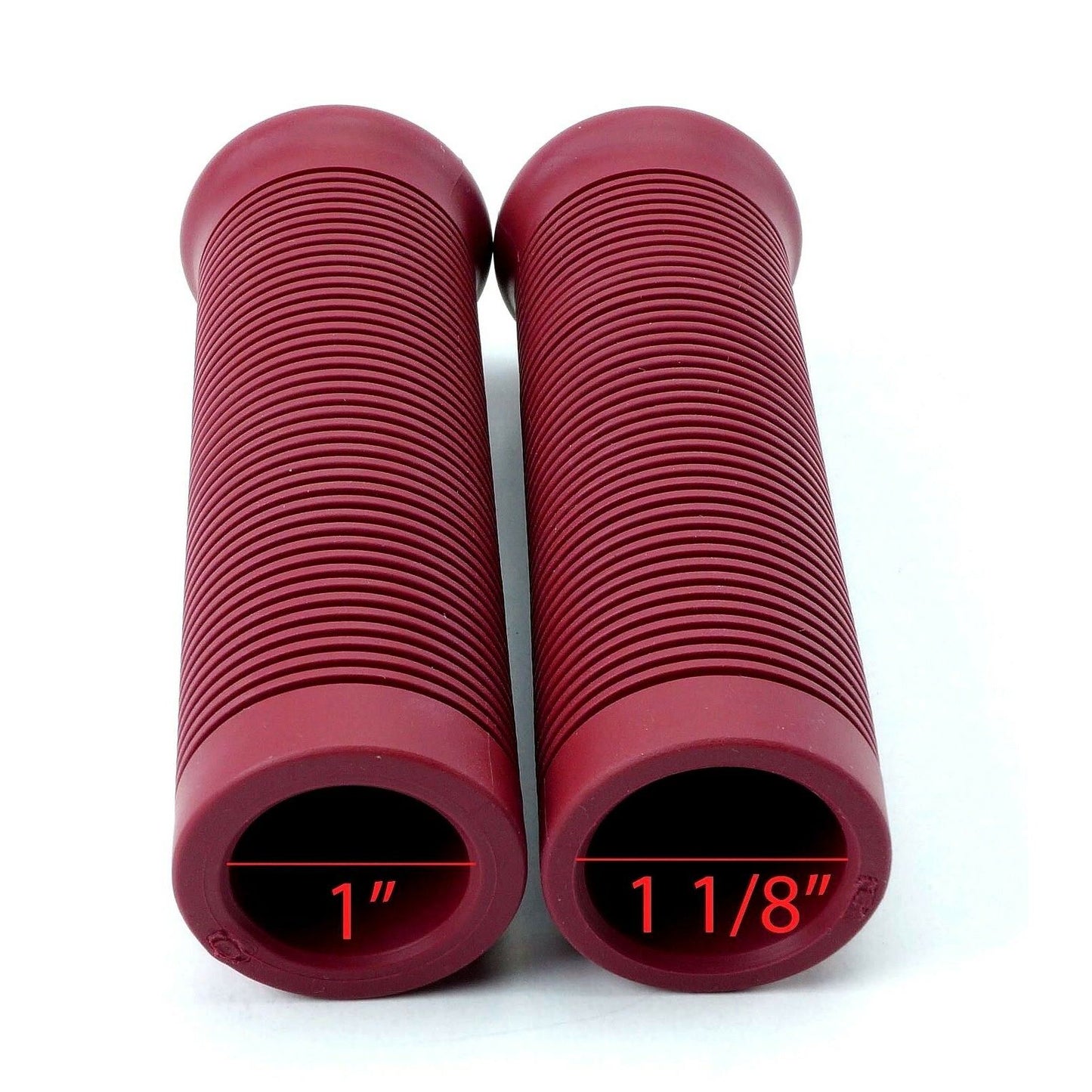 2FastMoto Jackhammer Style 1" Rubber Red Motorcycle Grips 01-23156dr_630422