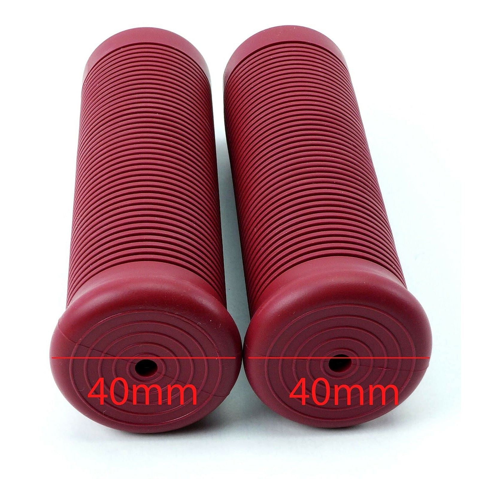 2FastMoto Jackhammer Style 1" Rubber Red Motorcycle Grips 01-23156dr_662473
