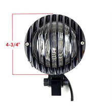2FastMoto Custom Finned Black Tear Drop Headlight 12V H4 For Motorcycles 2fm-41-14030b_670273